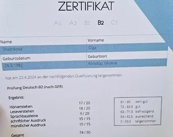 Zertifikat B2